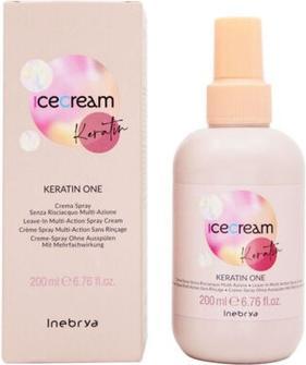 Produktbild Inebrya Ice Cream Keratin One Multiaction Spray - Multifunctional Rinse-free Cream Spray based on (200 ml)