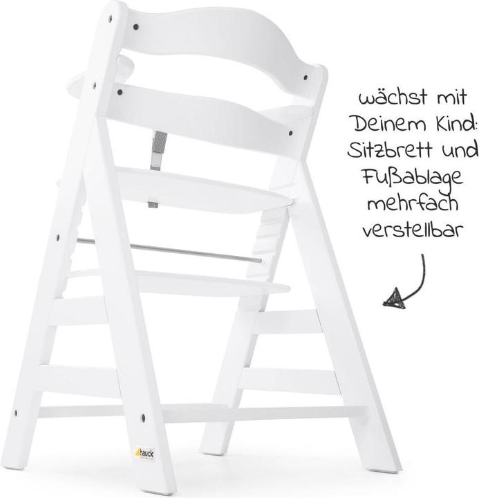 Produktbild Hauck Hochstühle Hochstuhl Alpha Plus White - im Sparset inkl. (Hochstuhl)