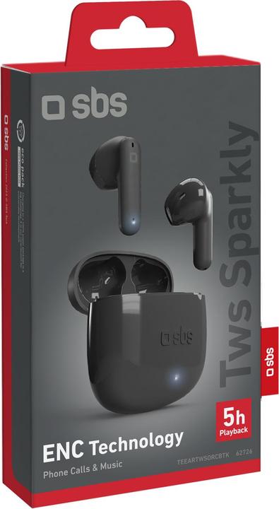 Image du produit SBS Ecouteurs TWS avec étui de chargement et microphone HD (ANC, 5 h, Sans fil)