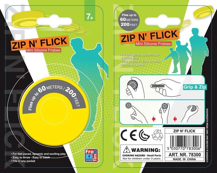 Produktbild Free Time Zip N' Flick Mini Silikon Frisbee