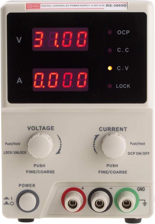 Rs Pro 0-30V, 0-5A, digital control DC power su