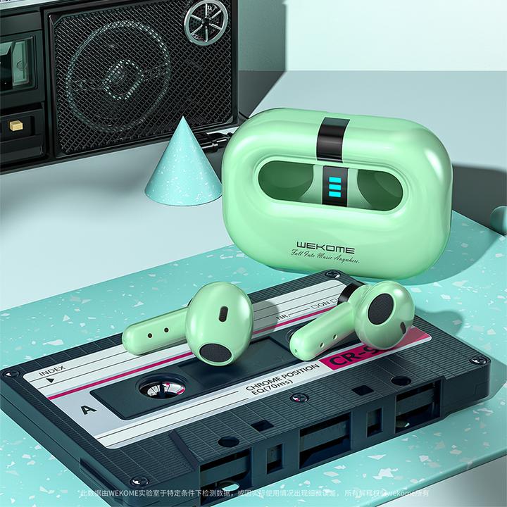 Actual product image Wekome Wireless headphones Bluetooth V5.2 TWS Blac (3.50 h, Wireless)