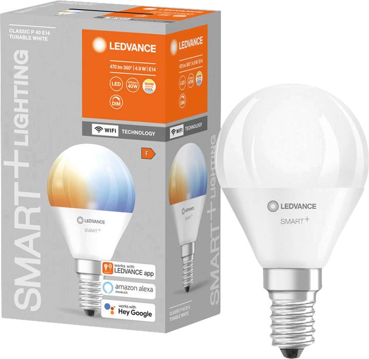 Produktbild Ledvance Smart+ Wifi Mini Bulb (E14, 5 W, 470 lm, 1 x, F)