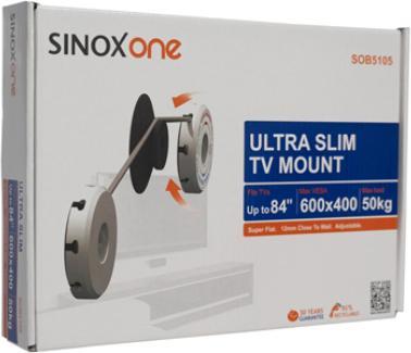 Actual product image Sinox One TV Ultra Slim Wall Mount. 19 (Wall, 84", 50 kg)