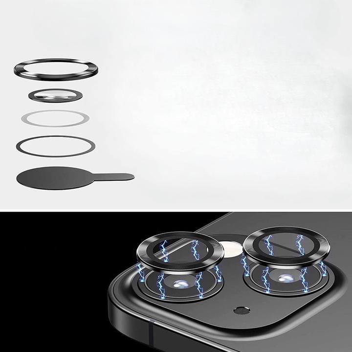 Productafbeelding Enkay iPhone 15 / 15 Plus - Camera Lenzen Beschermglas multicolor (2 Stuk, Apple iPhone 15 Plus, Apple iPhone 15)