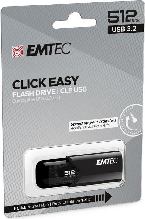 Produktbild Emtec B110 Click Easy (512 GB, USB-A)