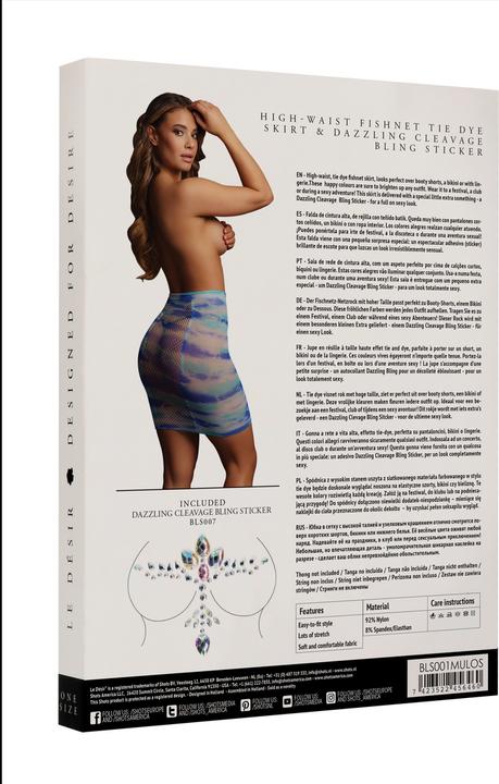 Produktbild Le Désir High-waist fishnet skirt & Dazzling Sticker - O/S (One Size)