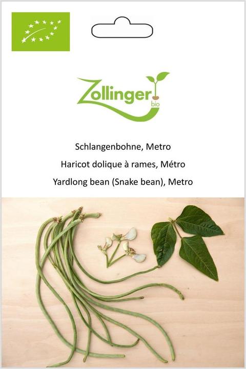 Produktbild Zollinger Bio Schlangenbohne, Metro (Pflanzensamen)