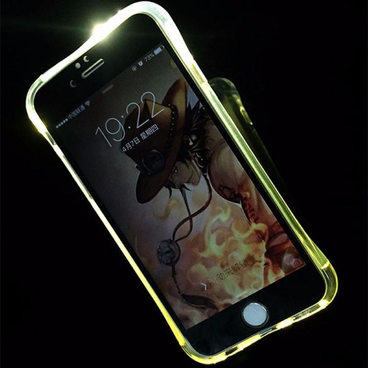 Produktbild König Design Handy Hülle LED Licht bei Anruf für Handy Samsung Galaxy S6 Edge Transparent Neu (Samsung Galaxy S6 Edge)