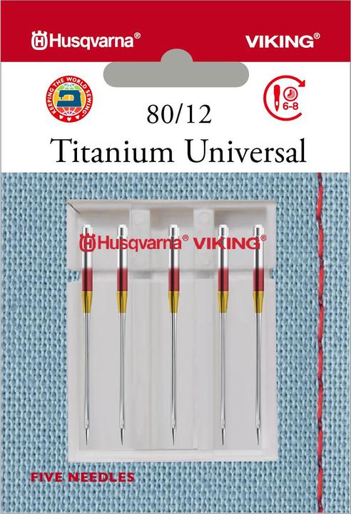 Produktbild Husqvarna Universalnadel Titanium 80/12, 5 Nadeln