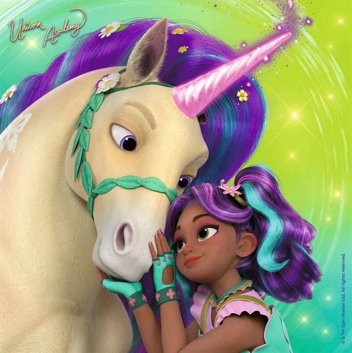 Produktbild Unicorn Academy Kinderpuzzle - 12004163 - Puzzle für Kinder ab 5 Jahren, mit 3x49 (49 Teile)