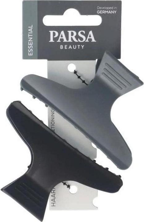 Parsa Beauty PARSA Haarabteilklammern, schwarz, grau (2 Stk.)