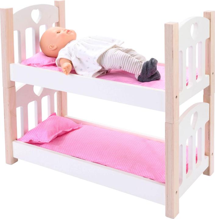 Produktbild Weible Puppen-Etagenbett rosa/weiss