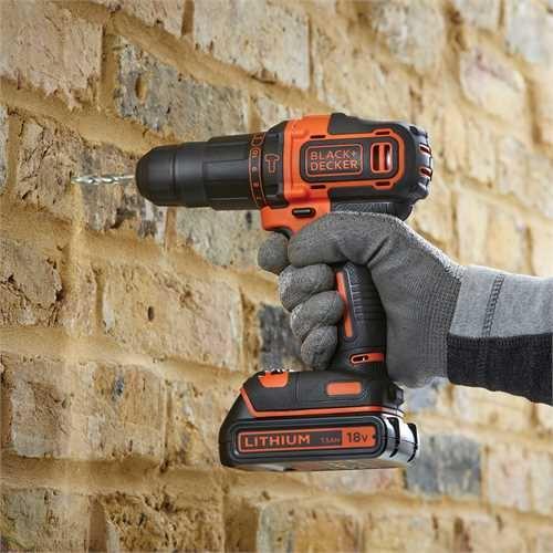 Actual product image Black & Decker & Decker BDC718AS2F Drilling Machine Without Key (Rechargeable battery operated)