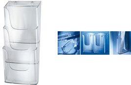 Actual product image Sigel Wall brochure holder with 3 compartments (A4)
