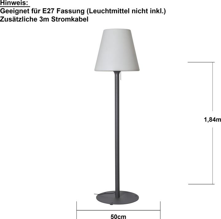 Actual product image Star Trading Floor lamp outdoor KRETA (E27, IP44)