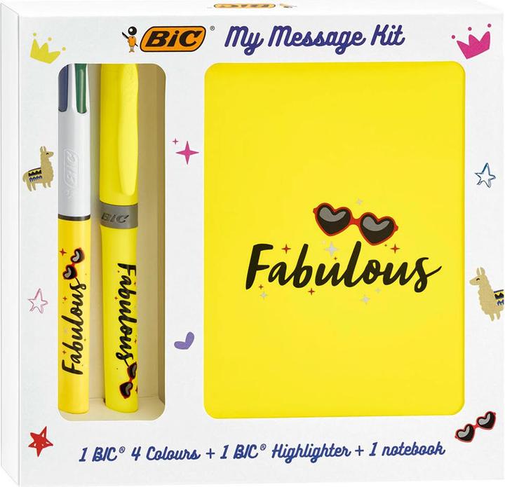 Image du produit Bic Stationery Box Fabulous (Blanc, Jaune, 1 x)