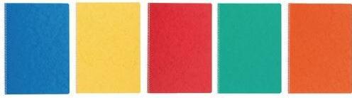 Produktbild Notizheft A4, 4 mm kariert, mit Spiralbindung, 48 Blatt, assortiert (A4, Kariert)