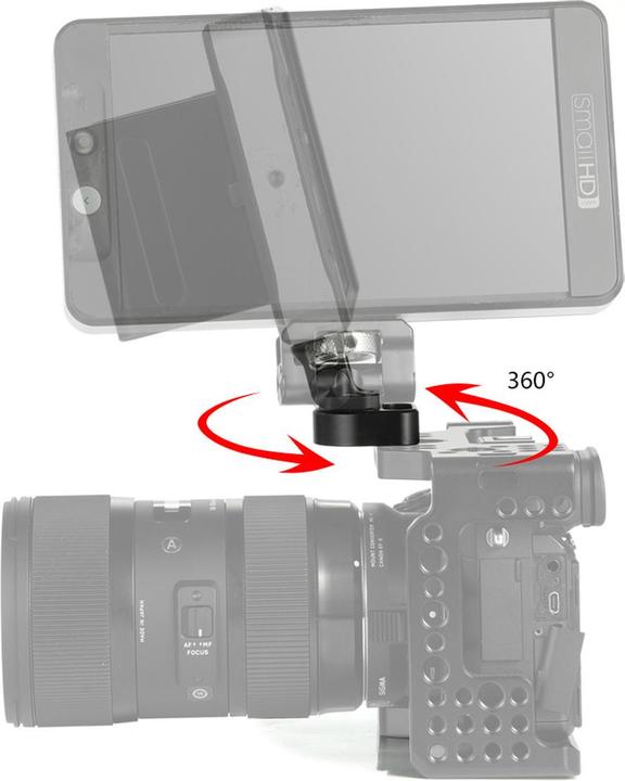 Immagine prodotto SmallRig Supporto per monitor girevole e inclinabile (Accessori per monitor)