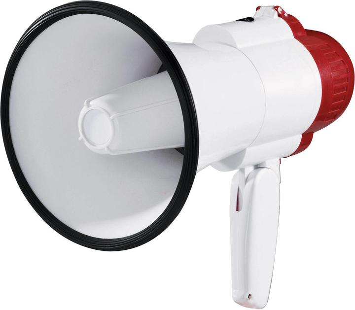 SpeaKa Professional Inexpensive hand-held megaphone with siren. Special feature: integrated sounds, with strap. (Megaphone)