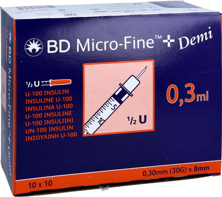 Produktbild BD U100 Insulin Spritzen (Insulinspritze)