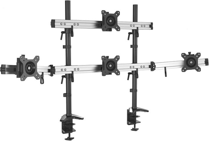 Produktbild Hftek MP234C-N desk stand for four 15 inch - 27 inch monitor monitor with VESA 75/100 (Tisch, 27")