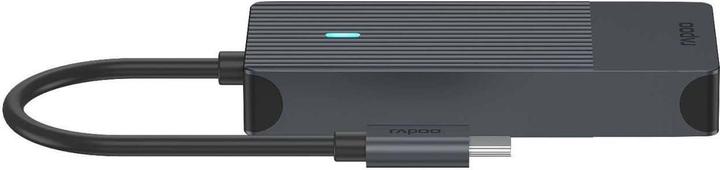Produktbild Rapoo USB-C Multiport Adapter, 4-in-1, grau (USB-C, 4 Ports)