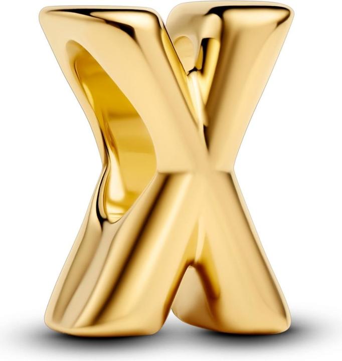 Pandora Alphabet-Mini-Charm: Ihre Persönliche Botschaft (Vergoldete Metalllegierung)