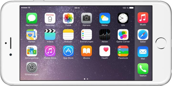Actual product image Apple iPhone 6 Plus (64 GB, Silver, 5.50", Single SIM, 8 Mpx, 4G)