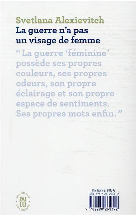 Immagine prodotto La guerre n'a pas un visage de femme (Francese, Alexievitch Svetlana, 2021)
