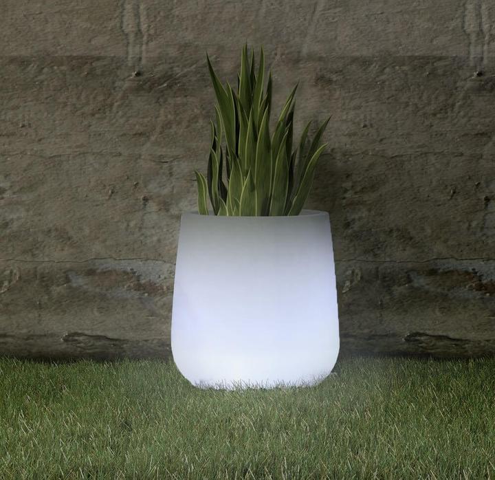 Produktbild Newgarden CAMELIA 40 LED Solar Blumentopf, Pflanzkübel aussen + RGB, Akku, Fernbedienung IP65 (IP65)