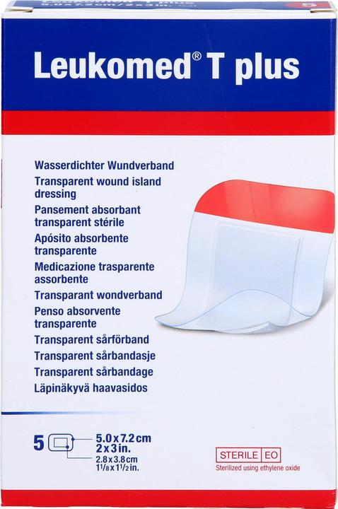Actual product image BSN T plus transparent wound dressing with wound pad (5 x)