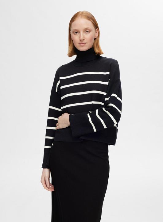 Actual product image Selected Femme Slfkamma Ls Knit Roll Neck Noos (L)