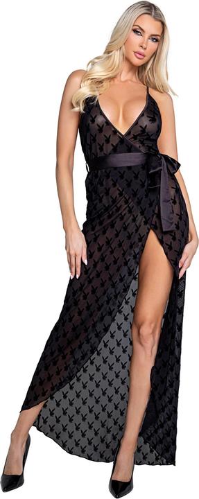Playboy Lingerie Bunny Noir Slip Dress (S, M)