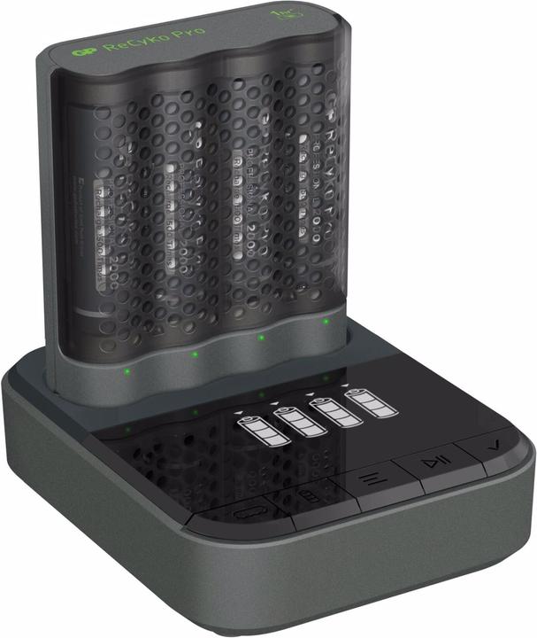 Image du produit GP Batteries ReCyko Pro Dockingstation + 4Port Ladeger./4xAA NiMh 2100mAh (1 pcs, AA, AAA, Piles rechargeables + chargeur)