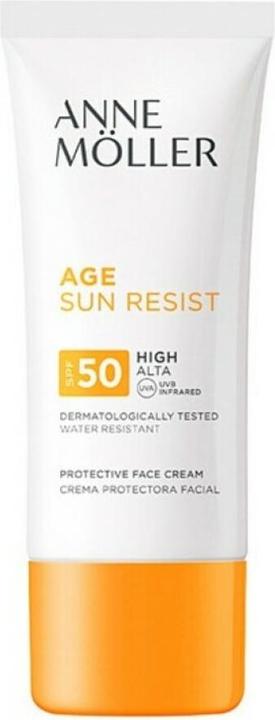 Actual product image Anne Möller ÂGE SUN RESIST cream SPF50 50 ml (Suntan cream, SPF 50, 50 ml)