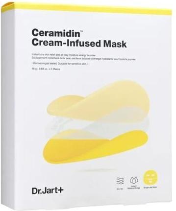 Actual product image Dr. Jart+ Deeply Hydrating Ceramidin Face Mask Cream-Infused Mask - 5 X 18 G