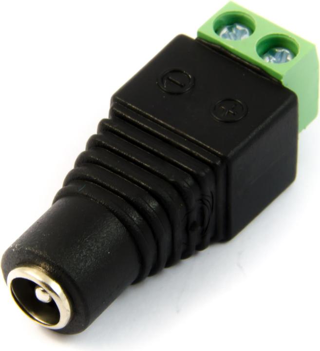 Actual product image Purecrea DC socket Female Barrel Jack 5.5mm / 2.1mm with screw terminals