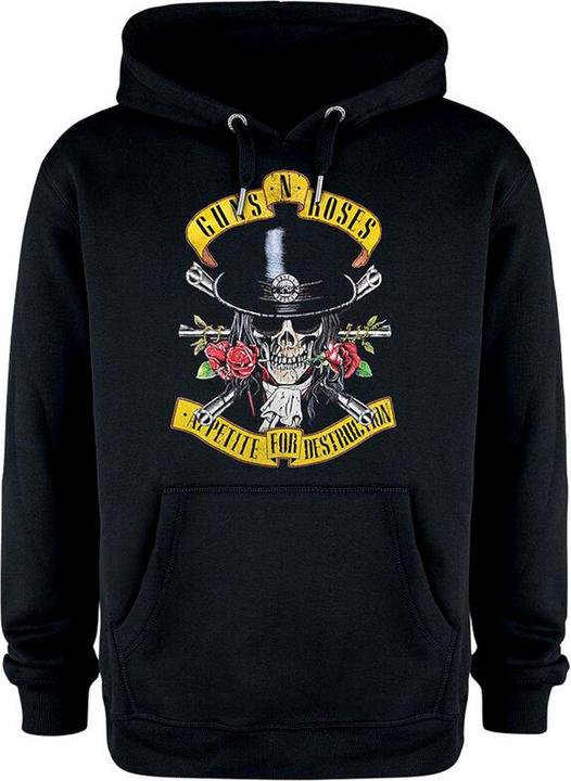 Produktbild Amplified Erwachsene Zylinderhut Totenkopf Guns N Roses Hoodie (L)