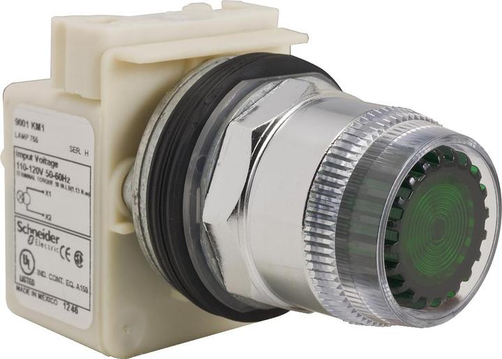Produktbild Schneider DRUCKTASTER 600 V AC 10A 30 MM T-K 9001K1L1GH13