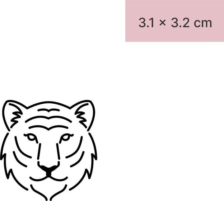 Produktbild minink Temporäres Tattoo – Tiger