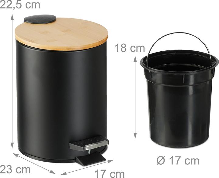 Produktbild Relaxdays Bad-Mülleimer (3 l)