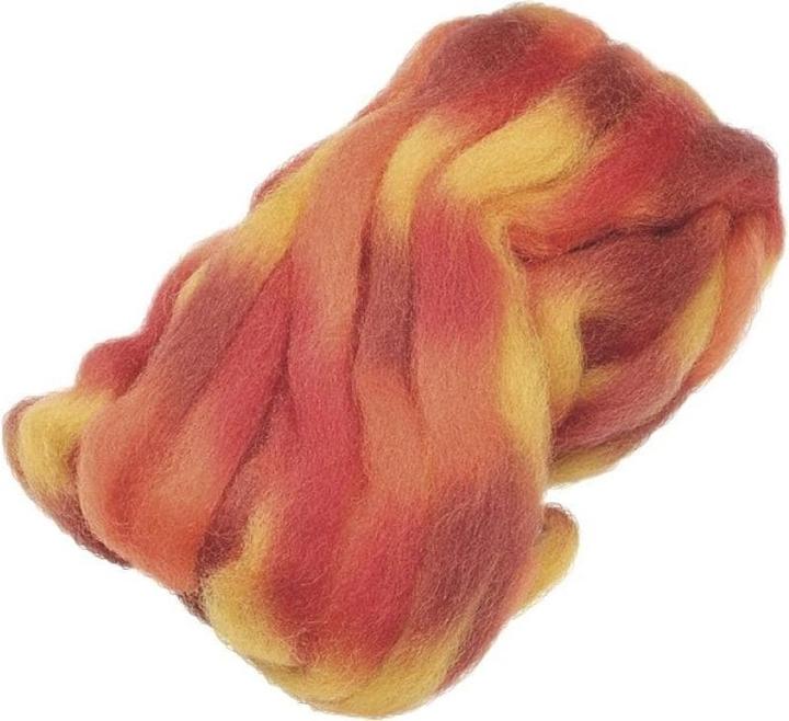 Heyda Filzwolle Space 25 g, Gelb/Orange/Rot