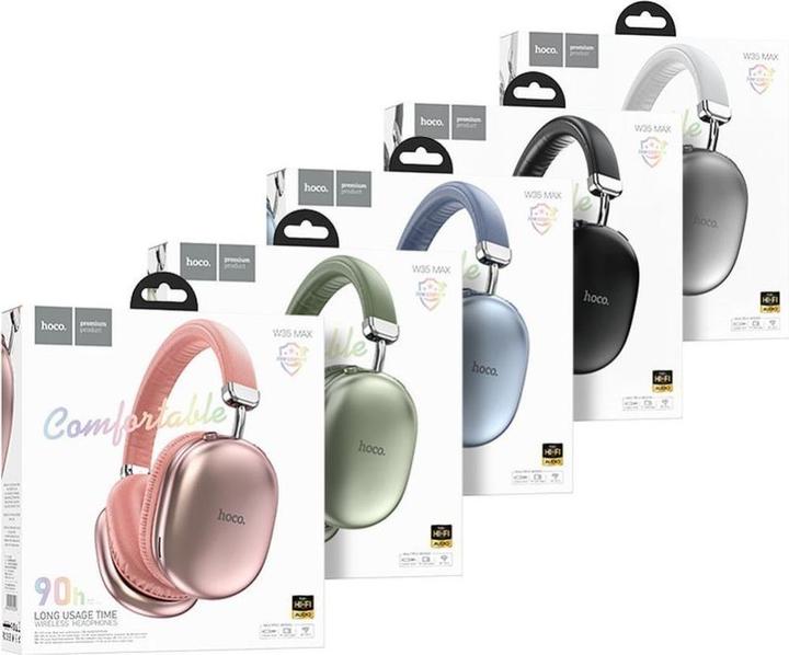 Productafbeelding Hoco W35 Max Joy Kabelloses Bluetooth In-Ear-Headset Blau (90 h, Draadloze)