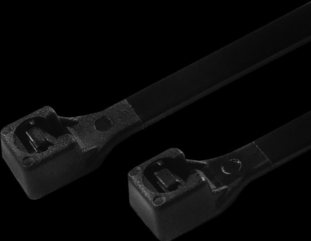 Produktbild LogiLink Kabelbinder 100 Stück, Länge: 100 mm, Stärke: 2,5 mm, schwar (Kunststoffkabelbinder, 100 mm, 100 Stk.)