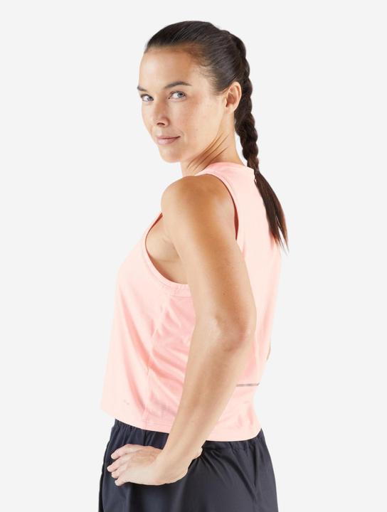 Actual product image Kiprun Lauf-Tanktop kurz Damen atmungsaktiv - Run 500 rosa (XS)