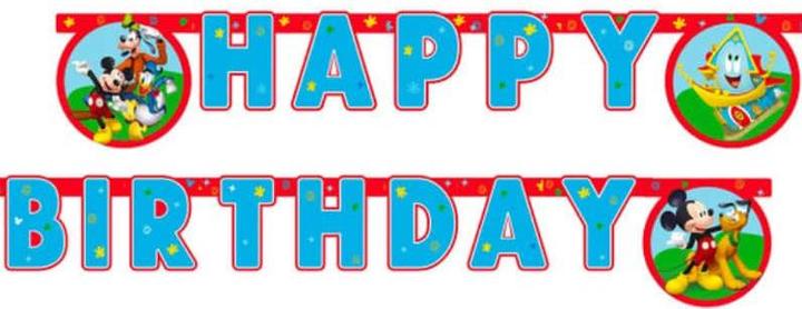 Actual product image Qualatex Guirlande d'anniversaire Mickey Mouse