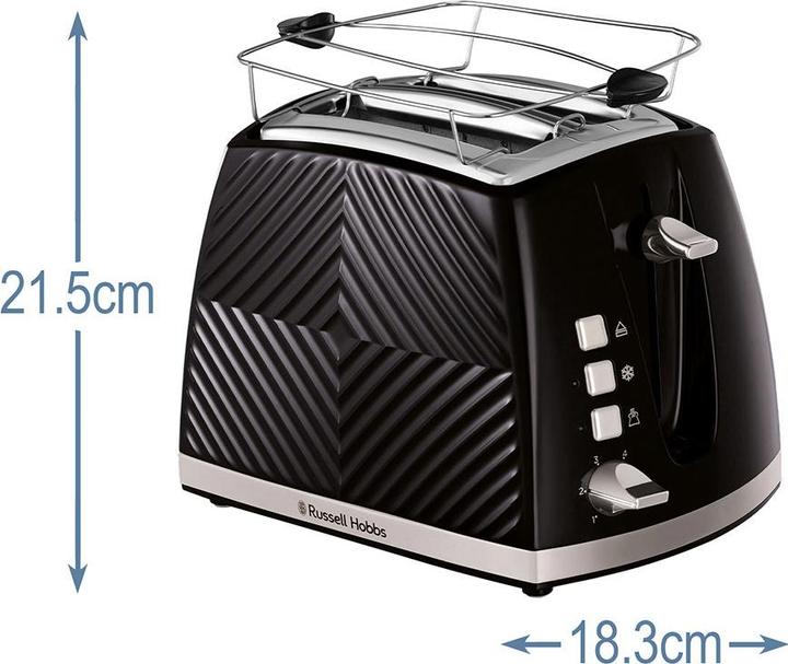 Produktbild Russell Hobbs 26390-56 Groove 2S Toaster schwarz
