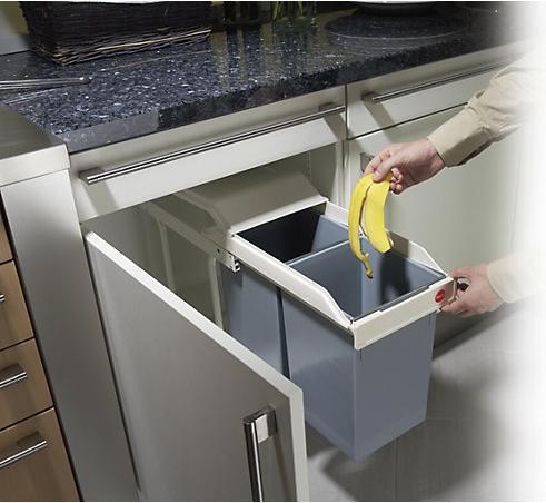 Produktbild Hailo Multi-Box duo L, Einbau-Mülleimer, 2x14 ltr (30 l)