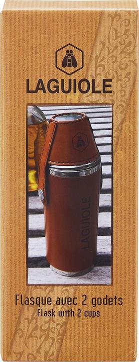Produktbild Laguiole Metallflasche mit 2 Bechern